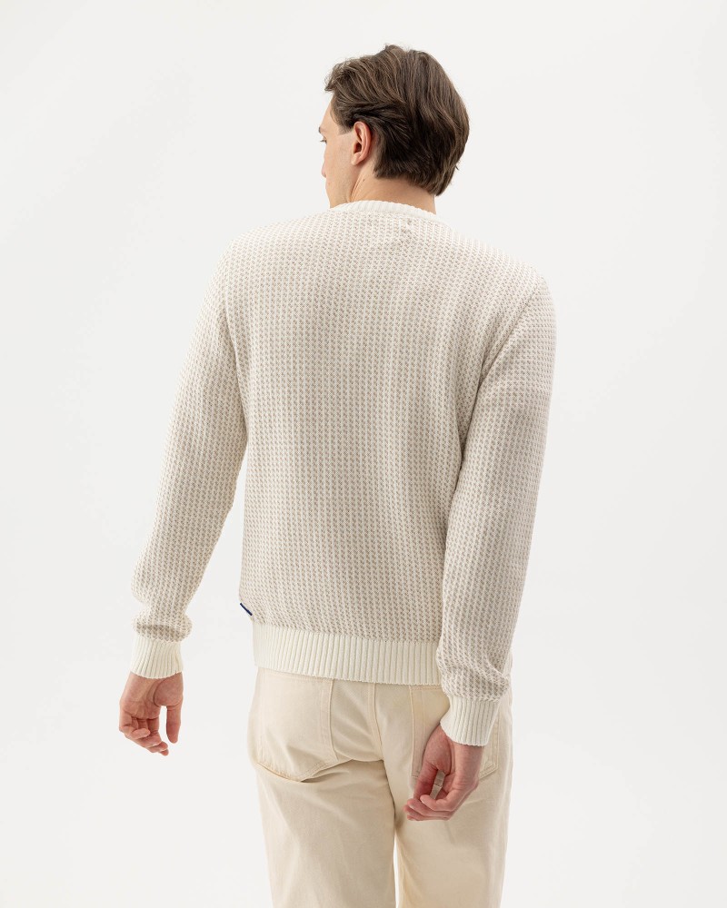 Matteo Crew Off White/Khaki