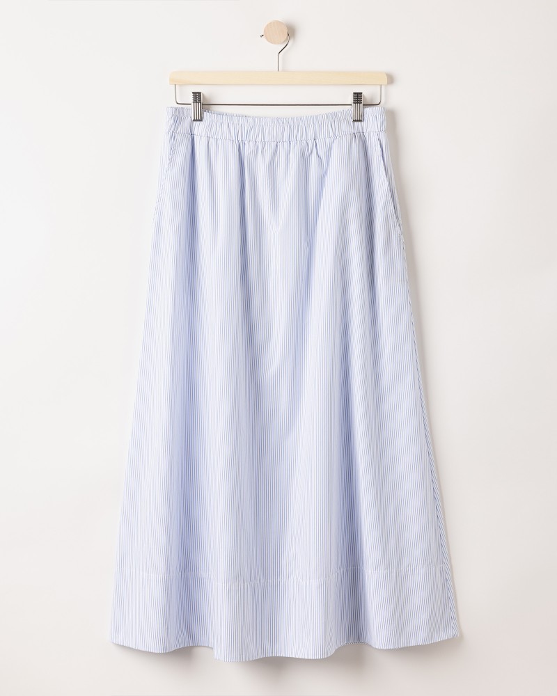 Micaela Skirt White/Light Blue