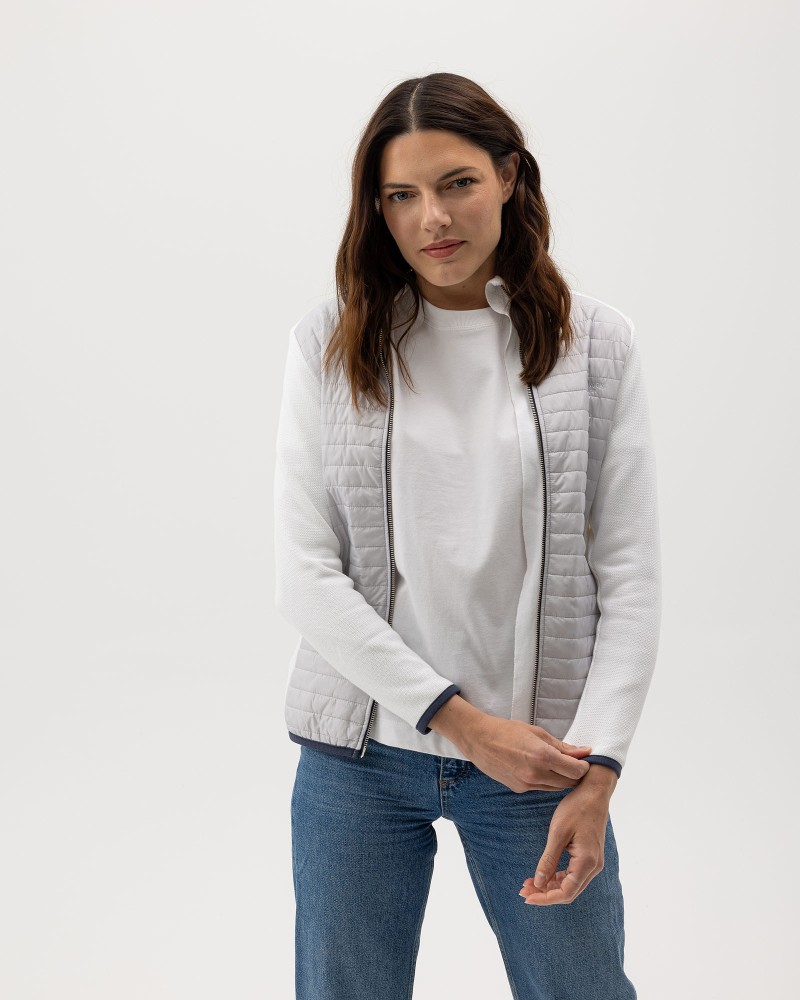 Mimmi Fullzip WP White/Marble Grey