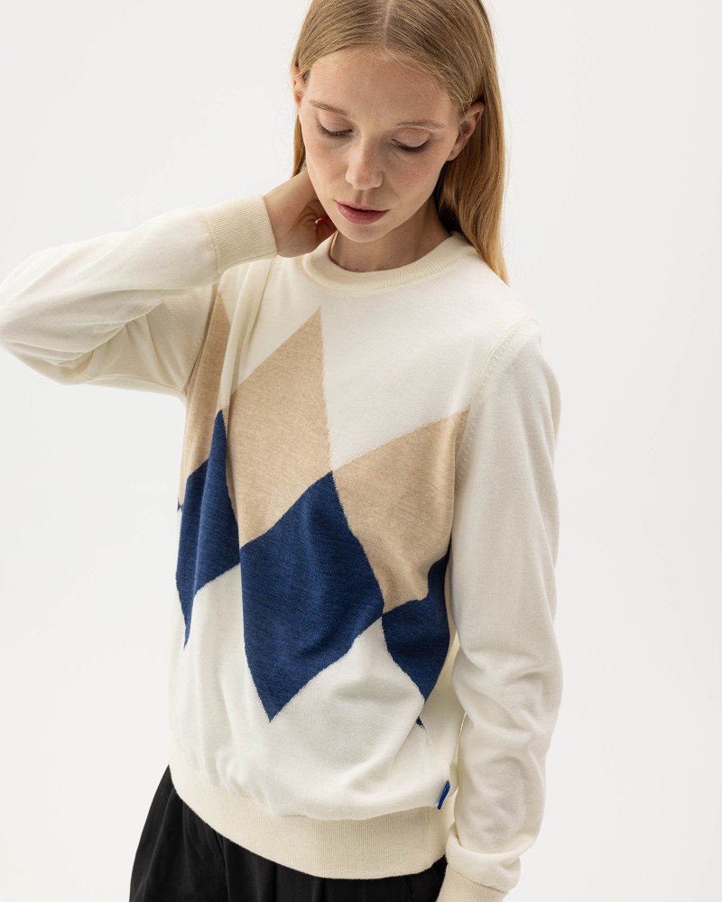 Nelly Crew WP Off White (multi color)