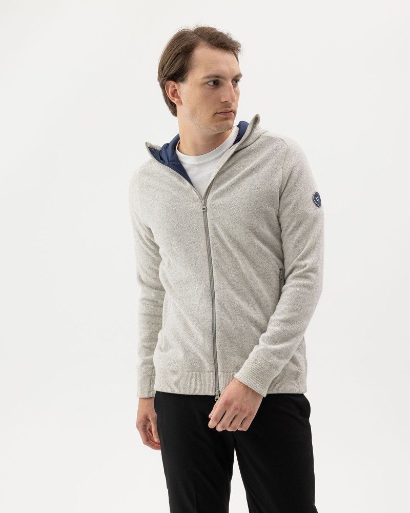 Noa Hood WP Light Grey Mel.