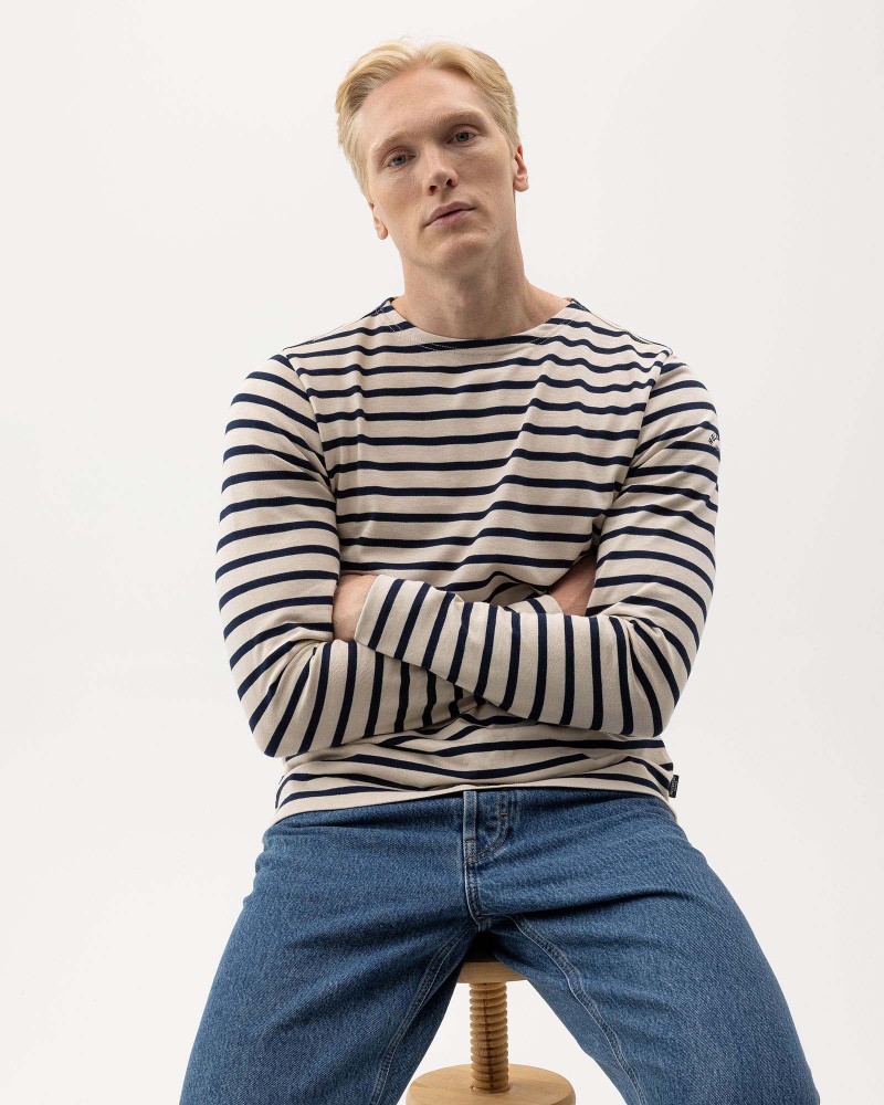 Oliver Boatneck Ecru/Navy