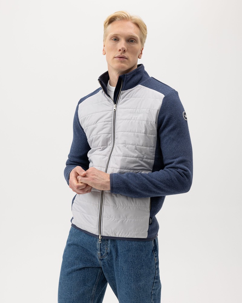 Peder Fullzip WP Chambray/Marble Grey