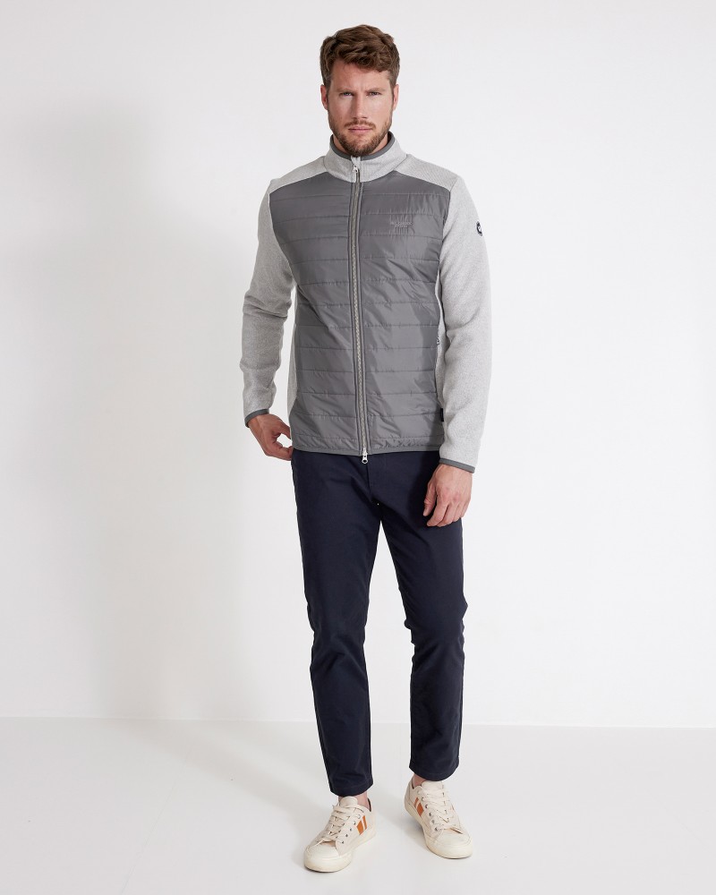Peder Fullzip WP Light Grey Mel.