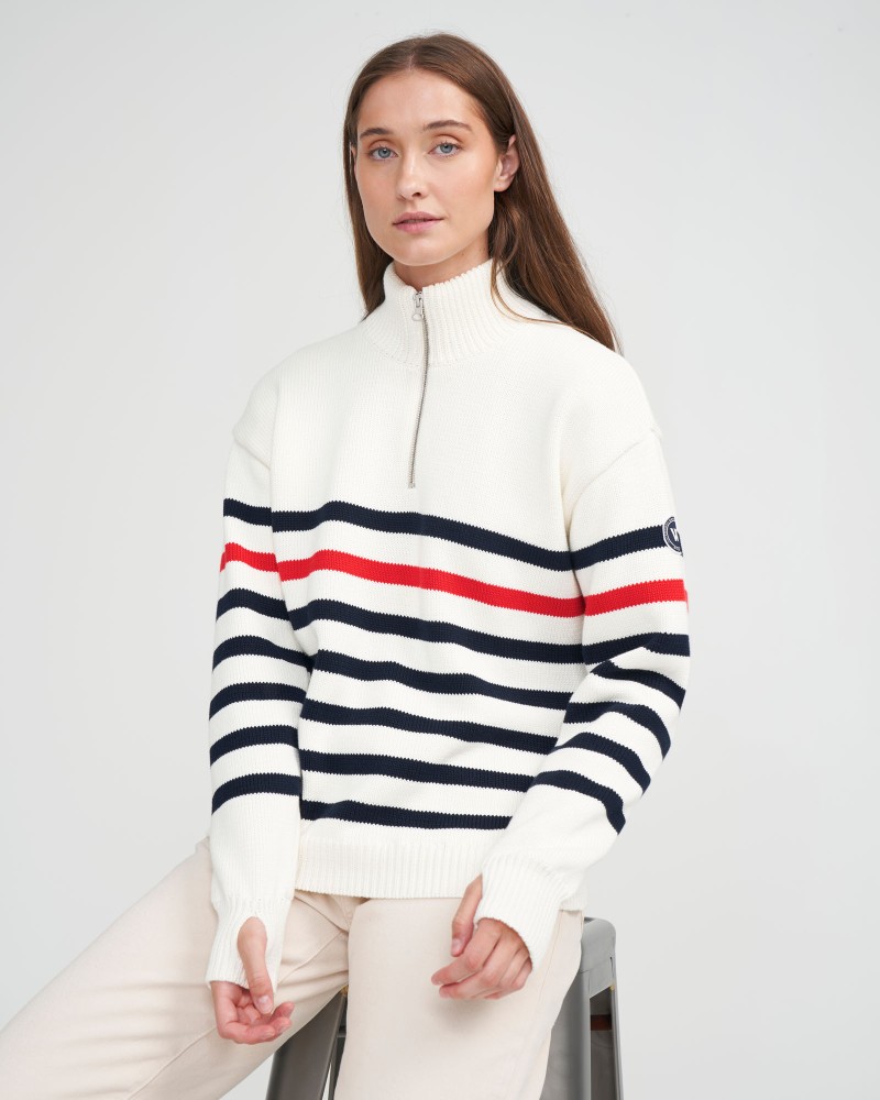 Regina T-neck WP Regina T-neck WP Off White (multi color)