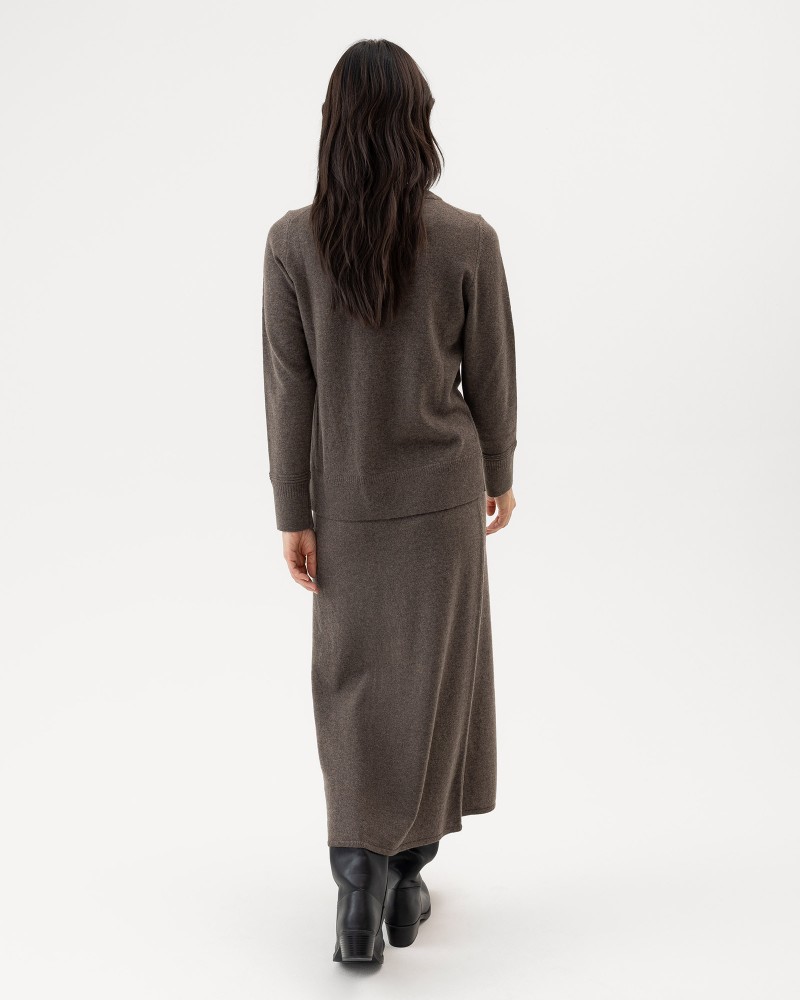Renata Skirt Dark Taupe