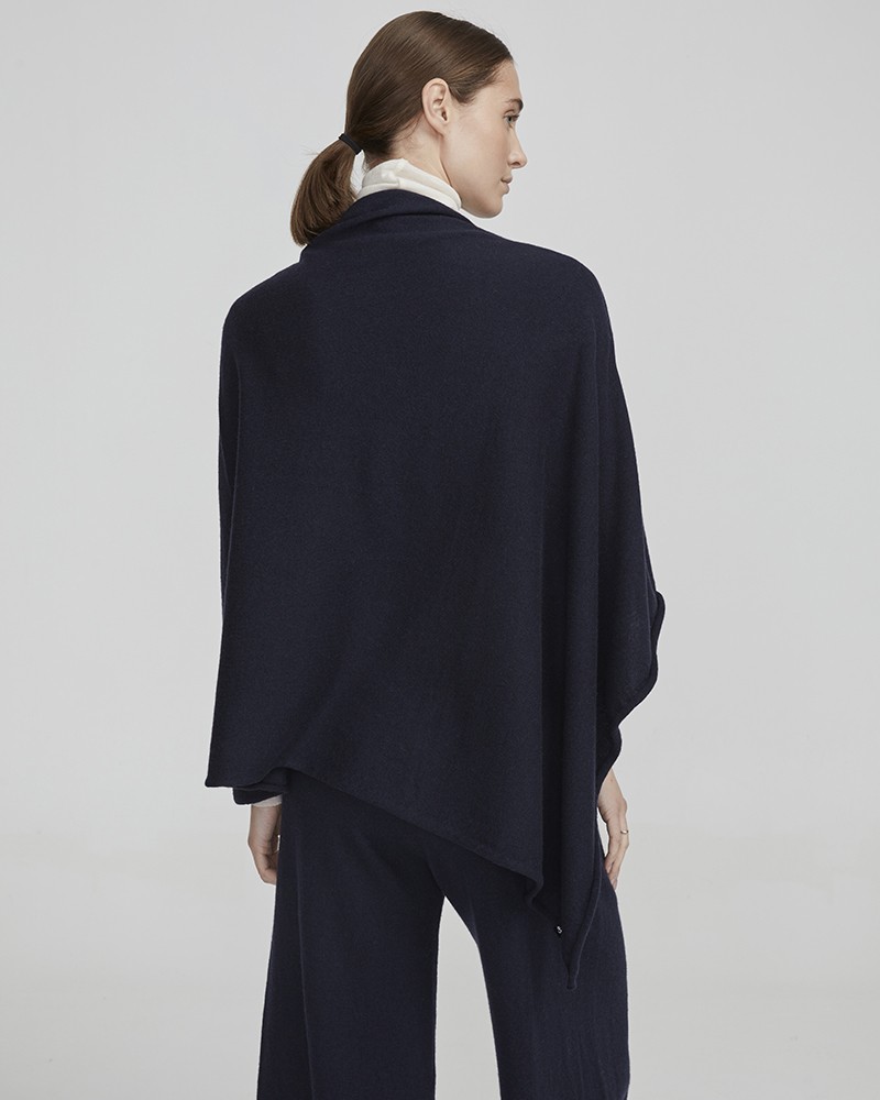Sofie Poncho Dark Navy