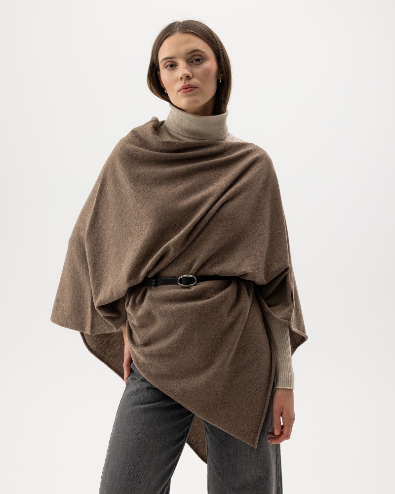 Sofie Poncho Oak Mel.