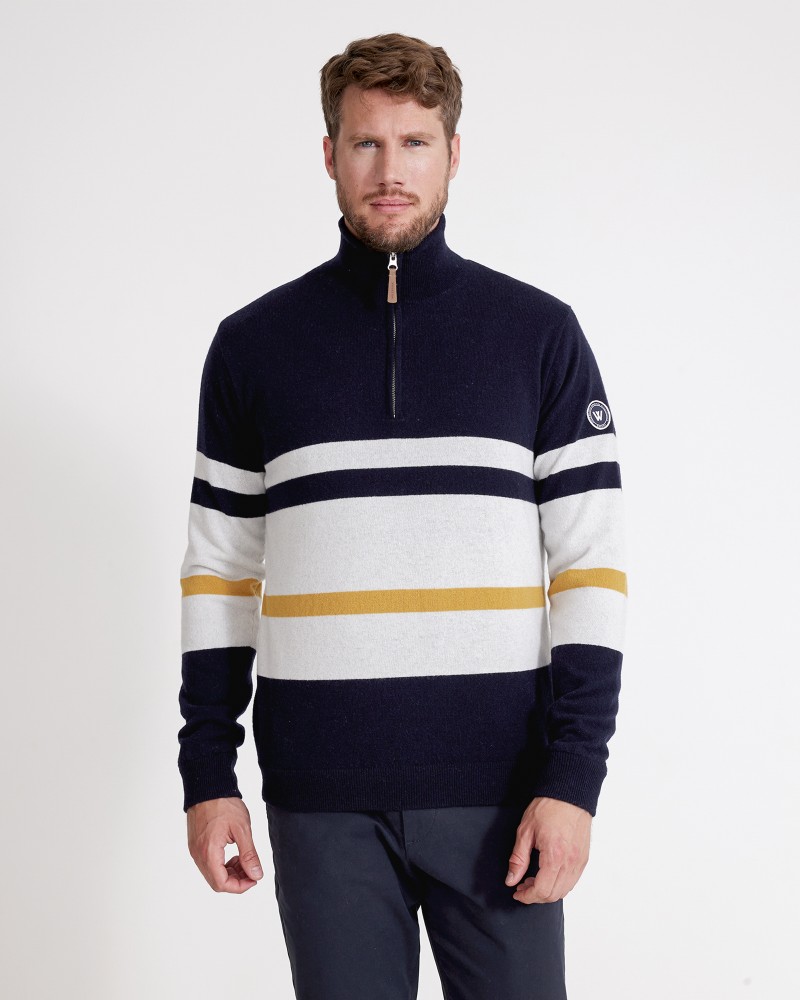 Stellan T-neck WP Navy (multi color)