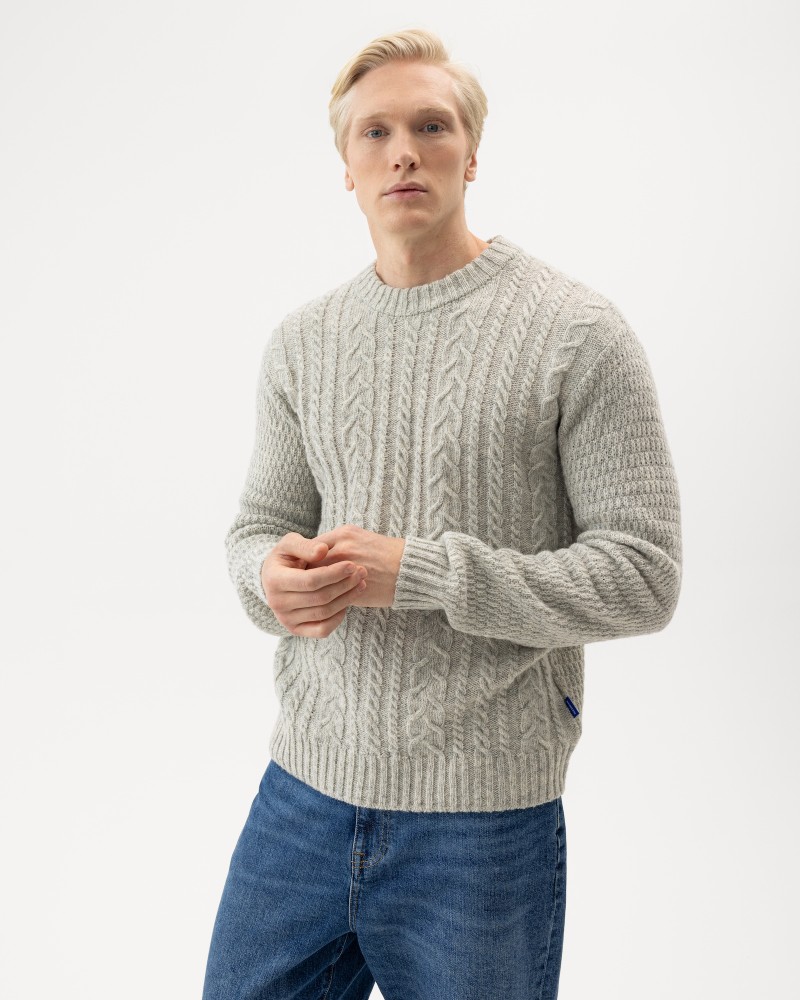Stickan Crew Light Grey Mel.