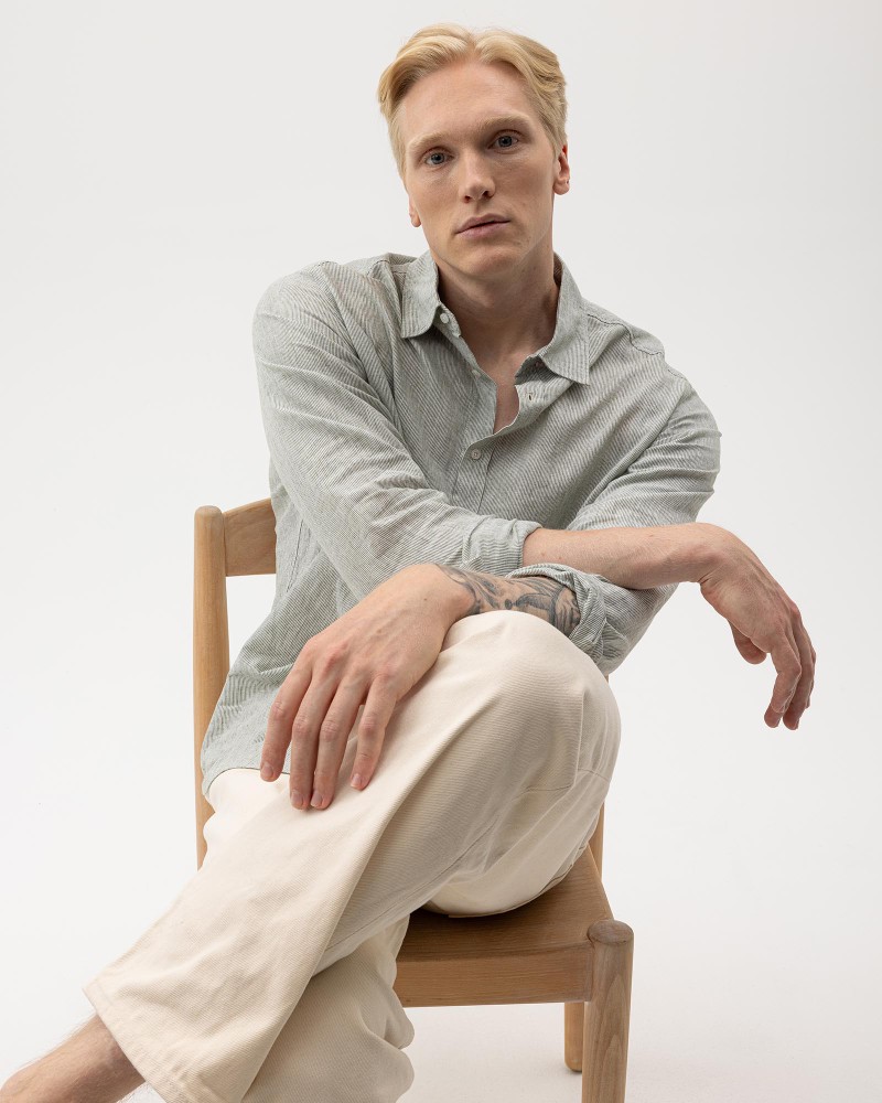 Ted Shirt Urban Green/White