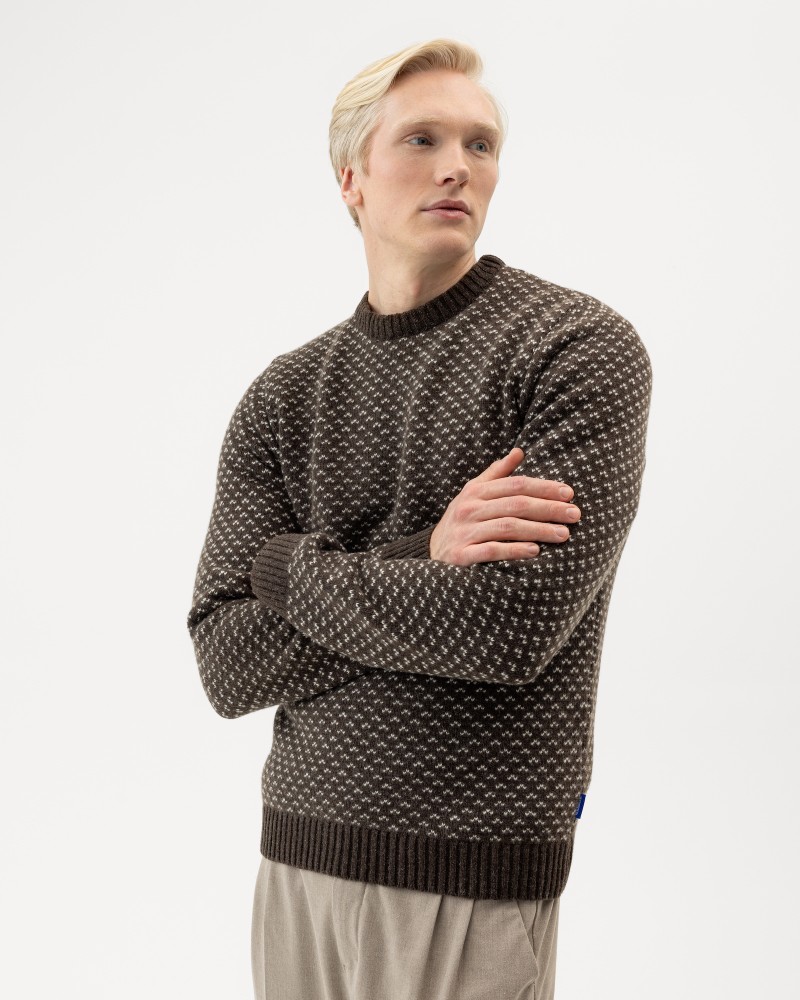 Torsten Crew Brown Mel/Whisper White