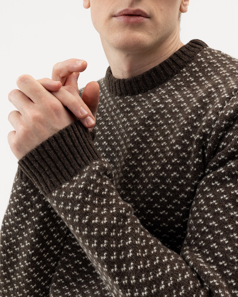 Torsten Crew Brown Mel/Whisper White