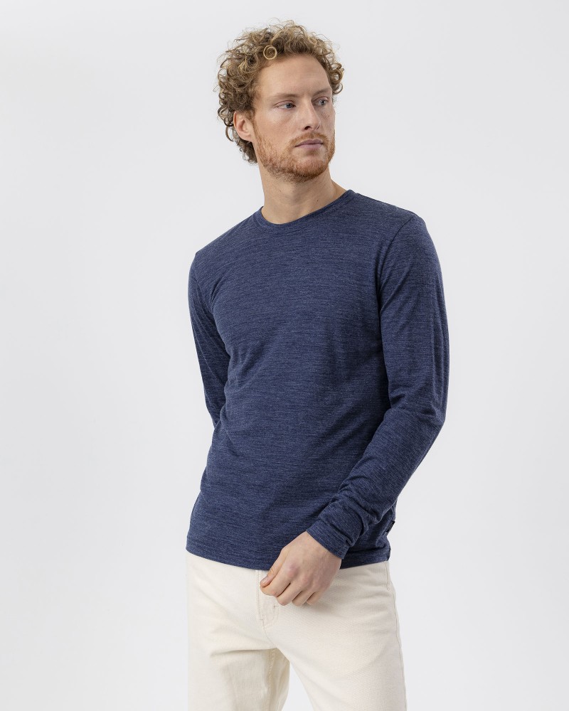 Ulrik Long Sleeve Navy Mel.