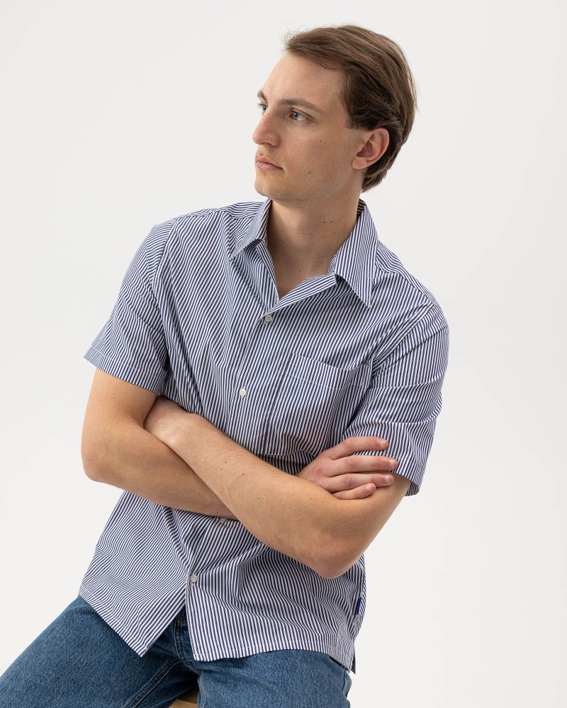 William Shirt Navy/White