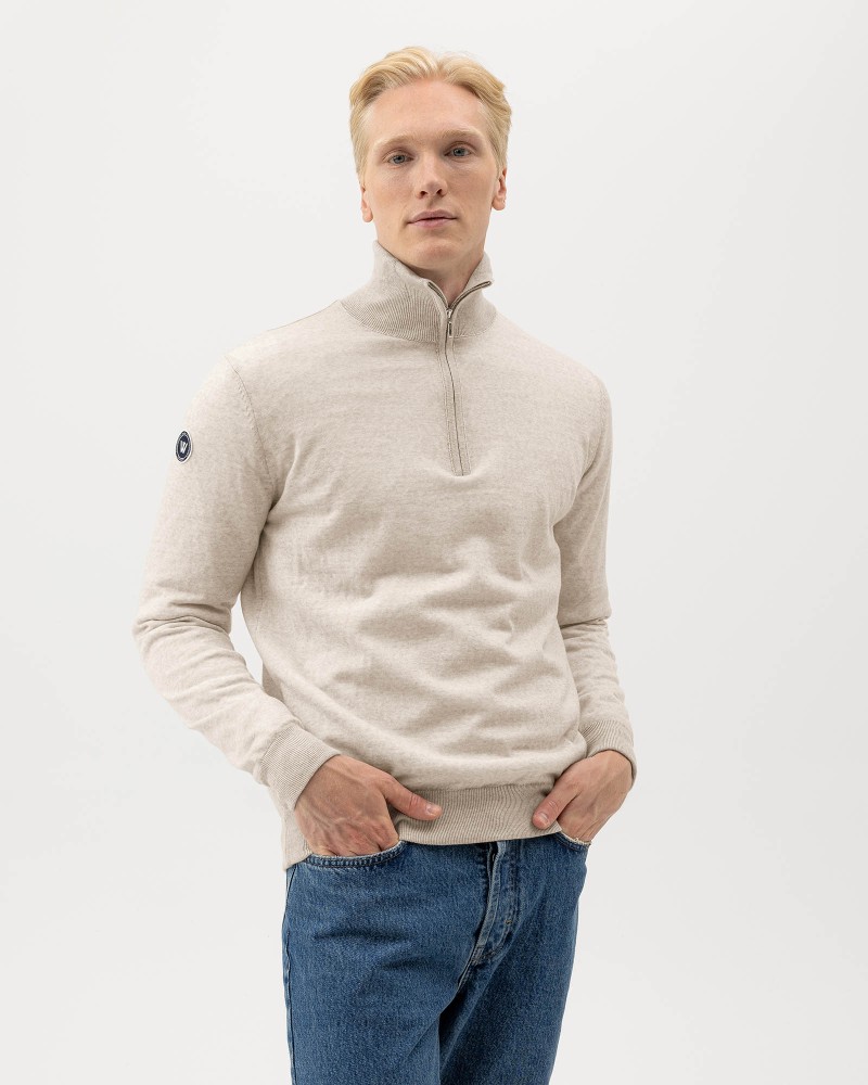 Jesper T-neck WP Sand Mel.