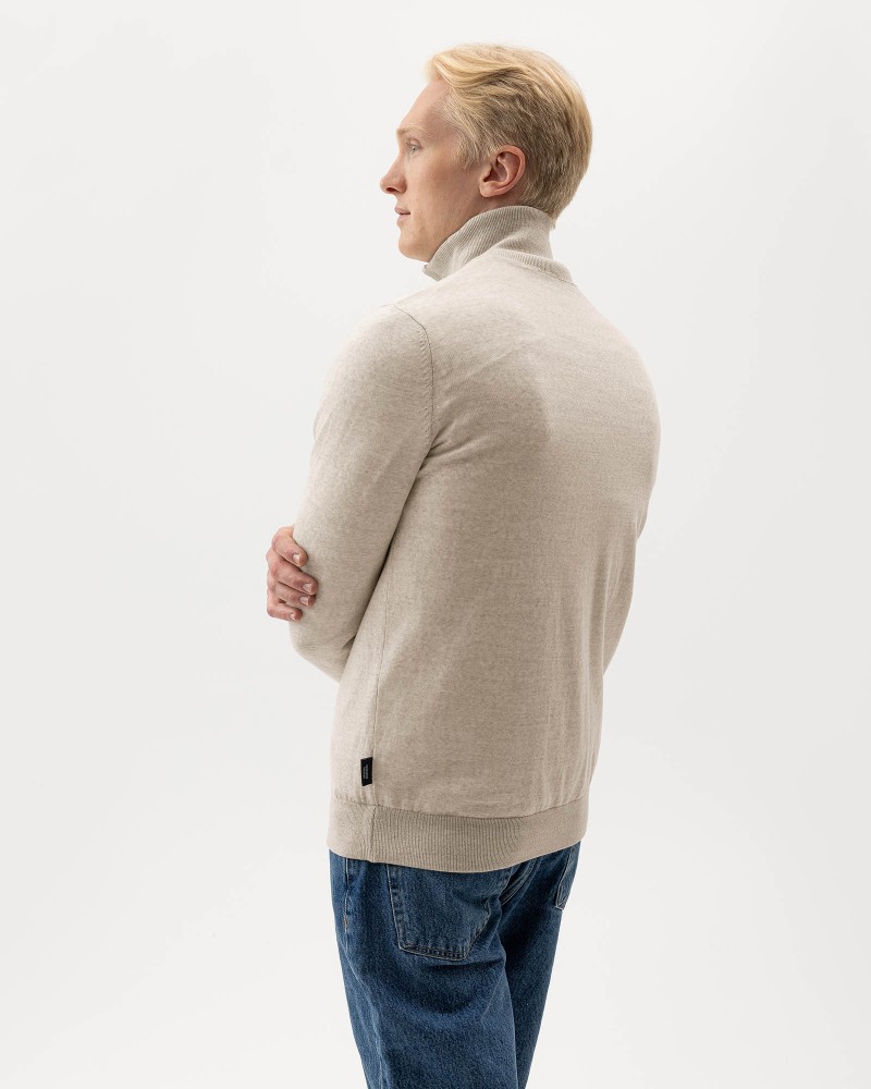 Jesper T-neck WP Sand Mel.