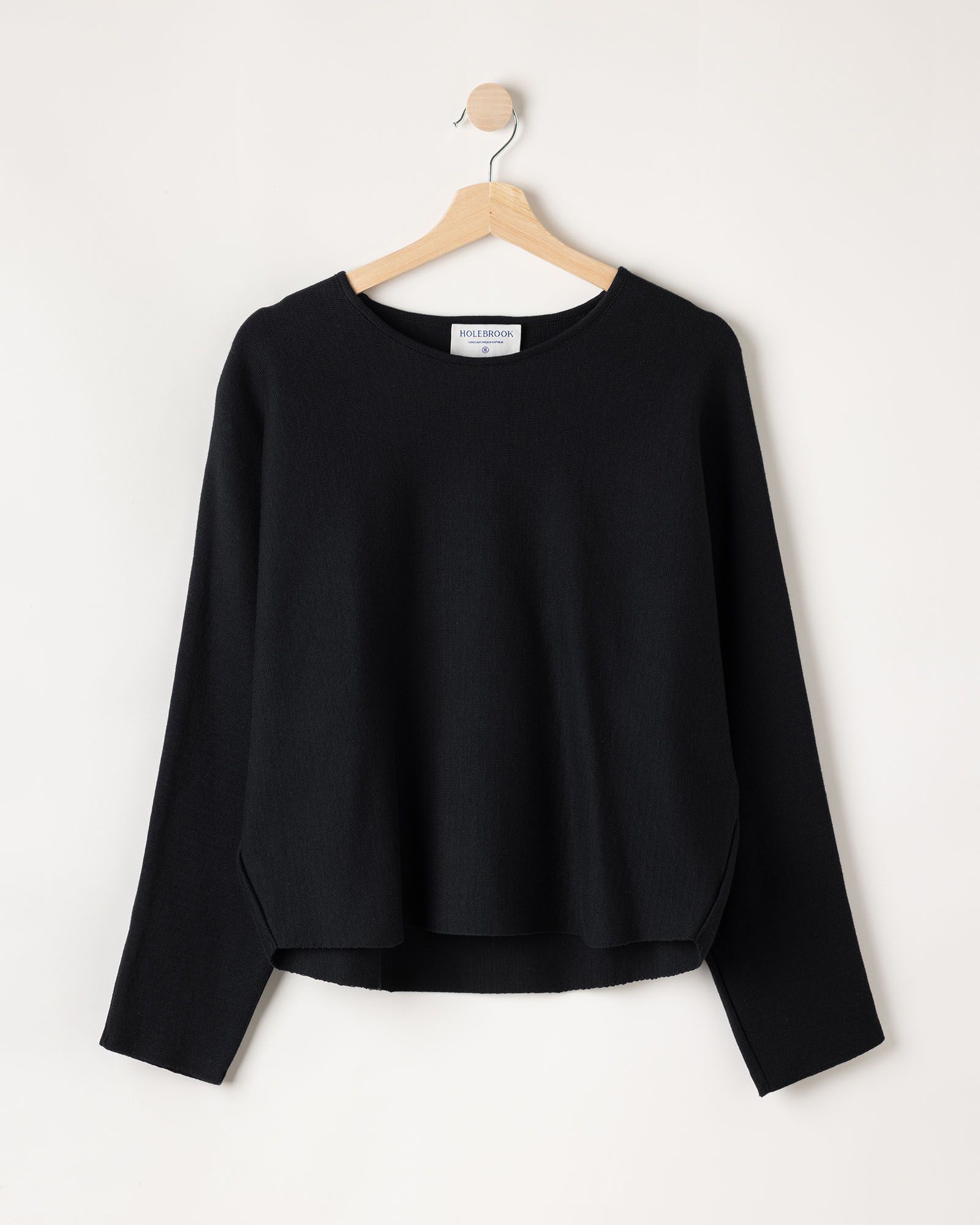 Stickad svart tröja