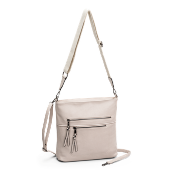 Handväska i crossover modell Beige