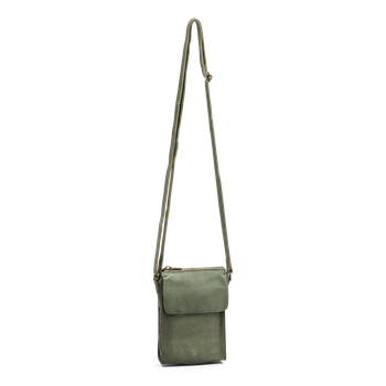 Phonebag i skinn Moss