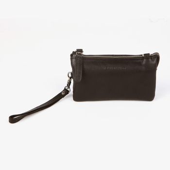 Väska clutch i skinn Brun