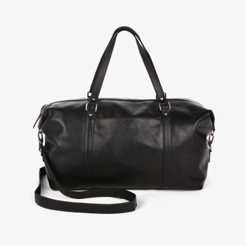 Weekend bag i skinn Svart