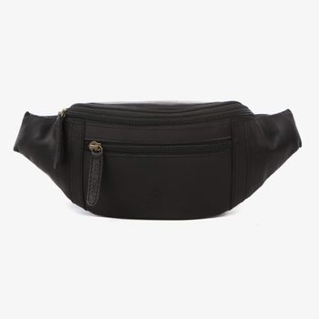 Midjeväska bumbag i skinn Svart