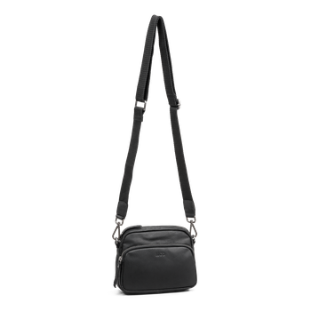 Crossbody leather bag Svart