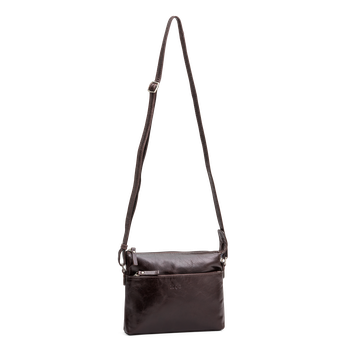 Crossbody skinnväska Brun