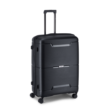 Bergen expanderbar resväska Large, 4 hjul, 77 cm, 125L Svart