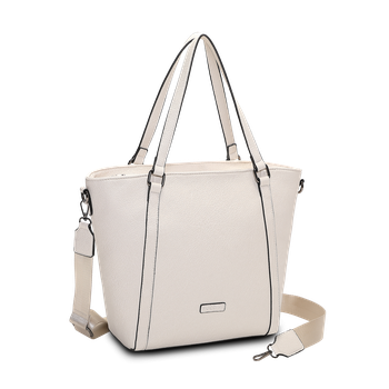 Axelväska i kassemodell Beige