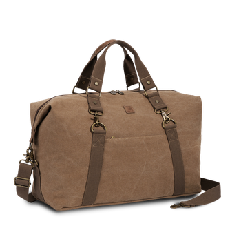 Weekendbag canvas Camel