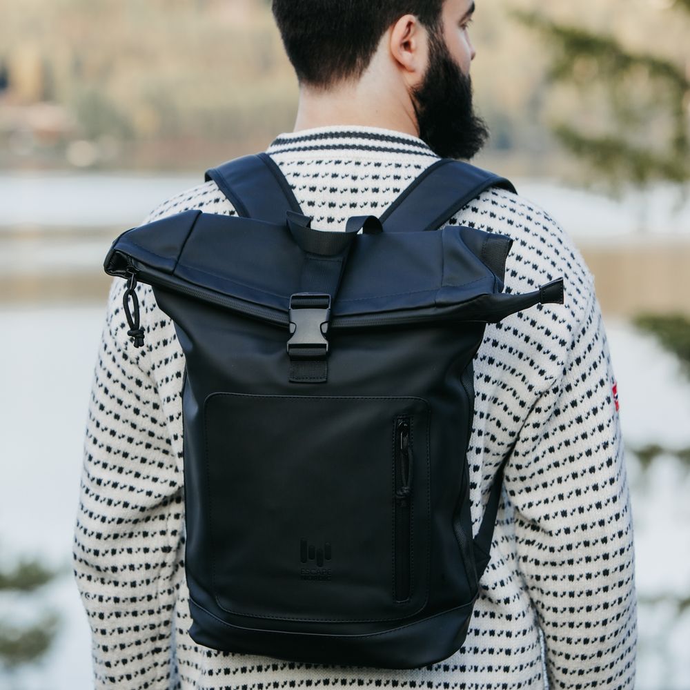 Rolltop ryggsäck Laptop 17" vattenavvisande 20L