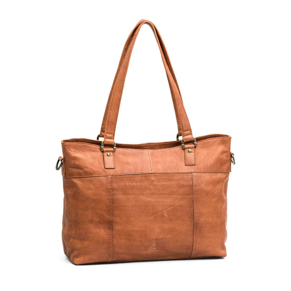 Väska tote bag 14" i skinn