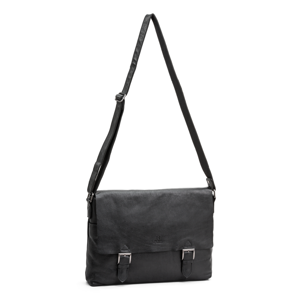 Datorväska 16" flapbag i skinn