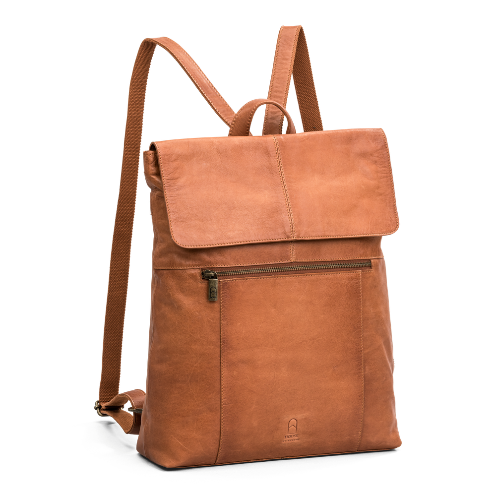 Ryggsäck i skinn 13" laptop