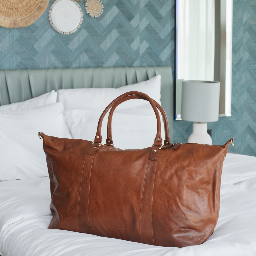 Weekend bag XL i skinn