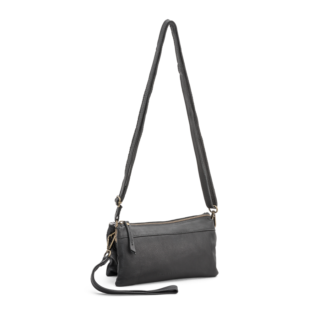 Väska clutch i skinn