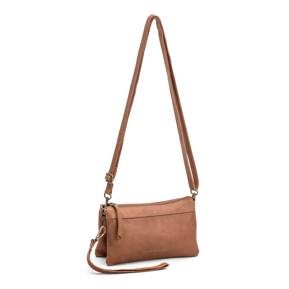 Väska clutch i skinn