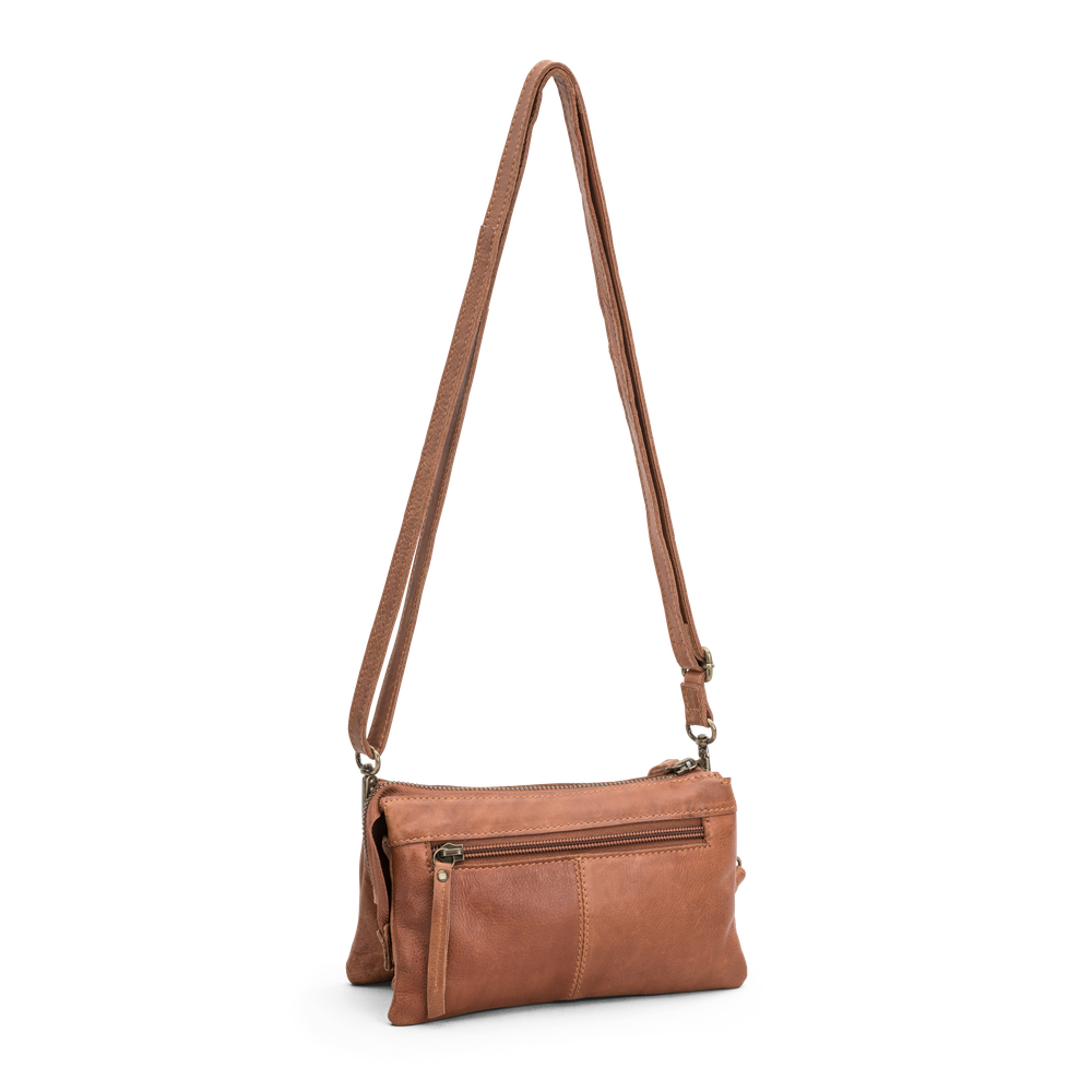 Väska clutch i skinn