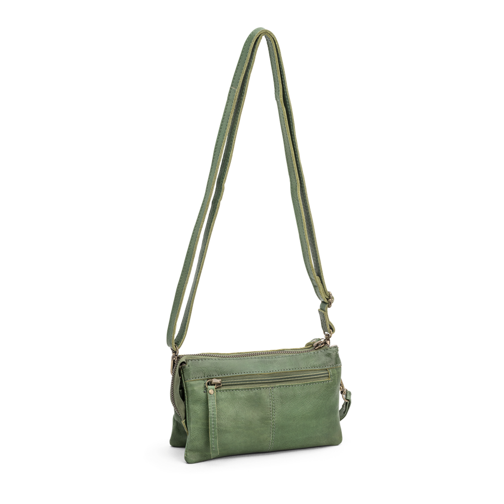 Väska clutch i skinn