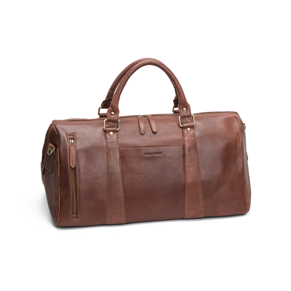 Weekend bag i skinn