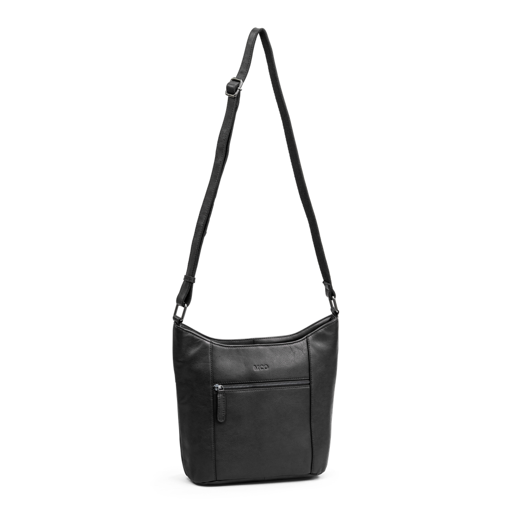 Large Bucket bag i skinn