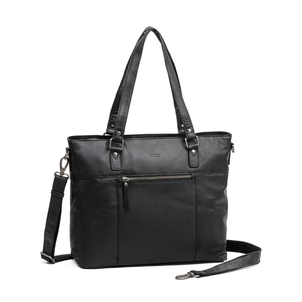 Leather Tote workbag 16"