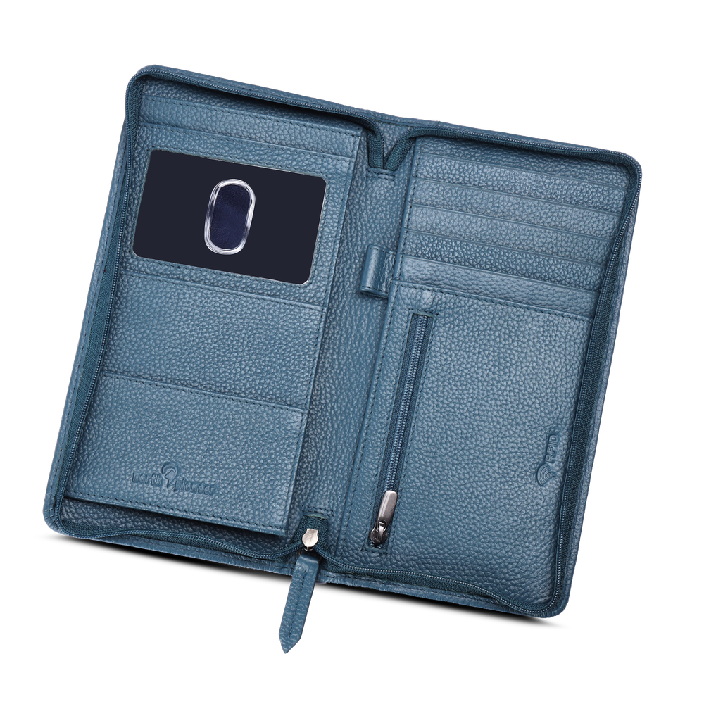 North Pioneer Resemapp – läder RFID-skydd