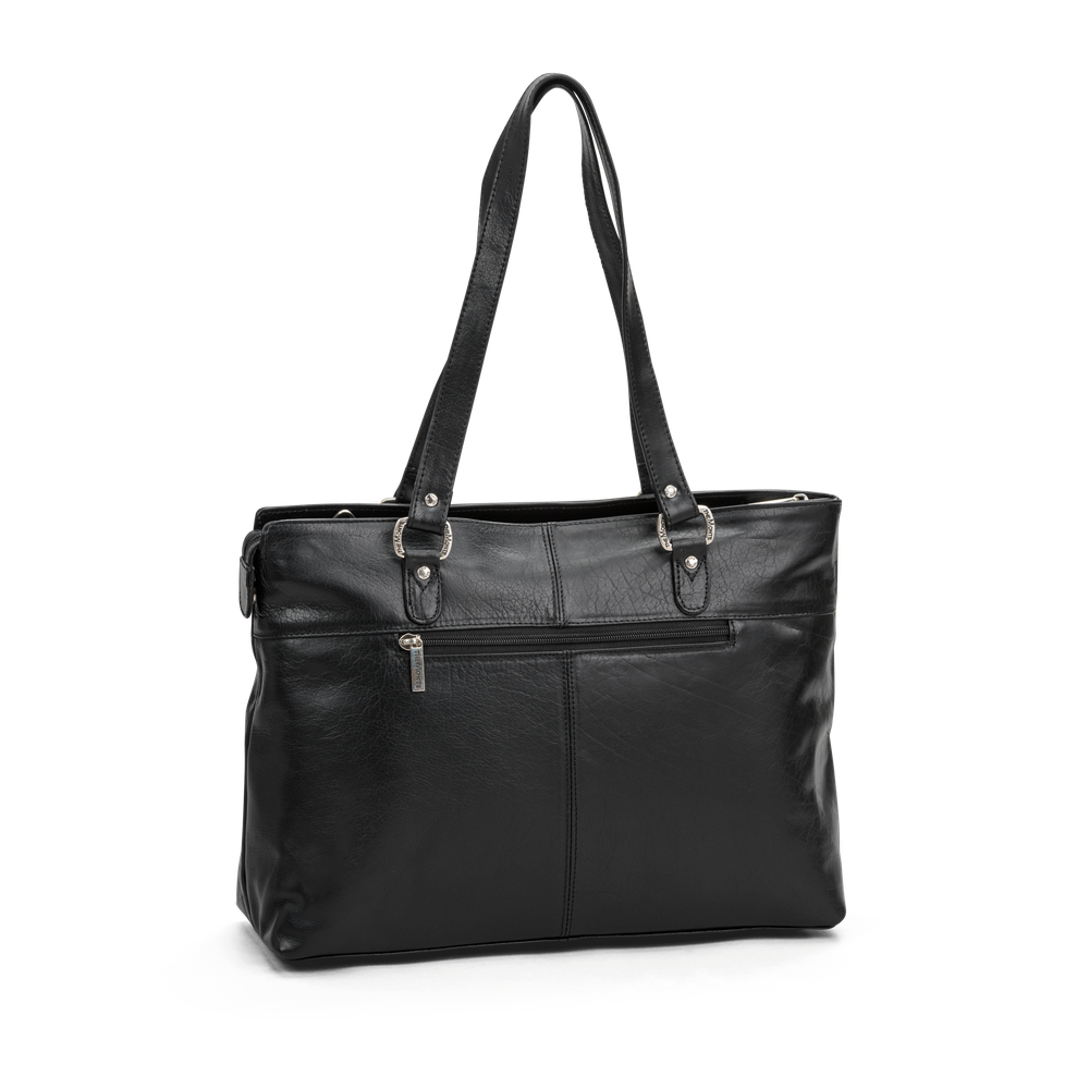 Tote bag 12,3” i skinn