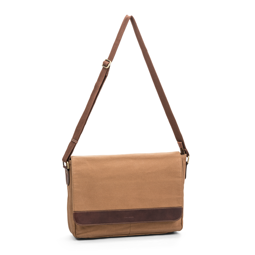 Messenger 15,6” i canvas och skinn