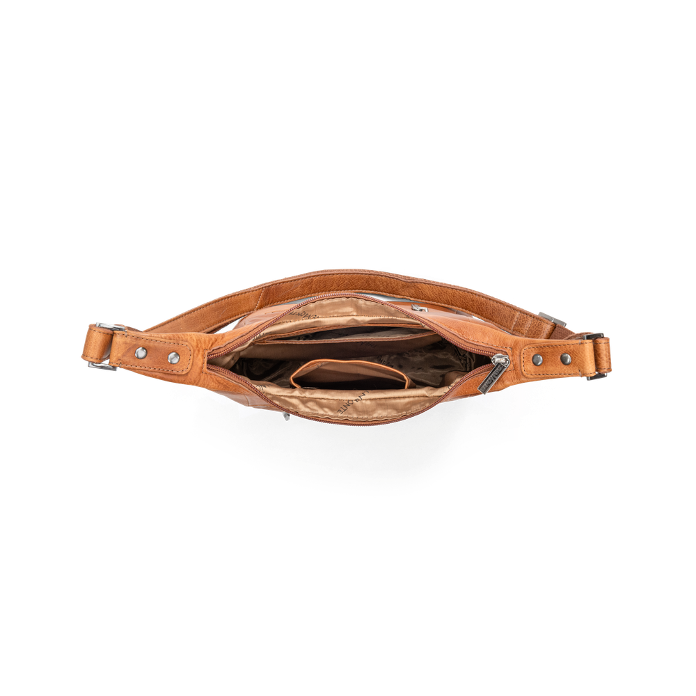 Crossbody väska i skinn