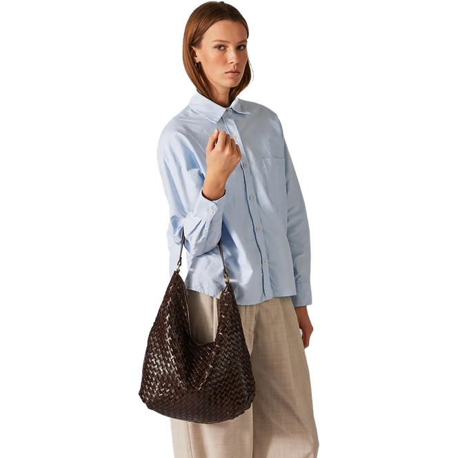 Salerno shoulder bag Mindy Mørk brun