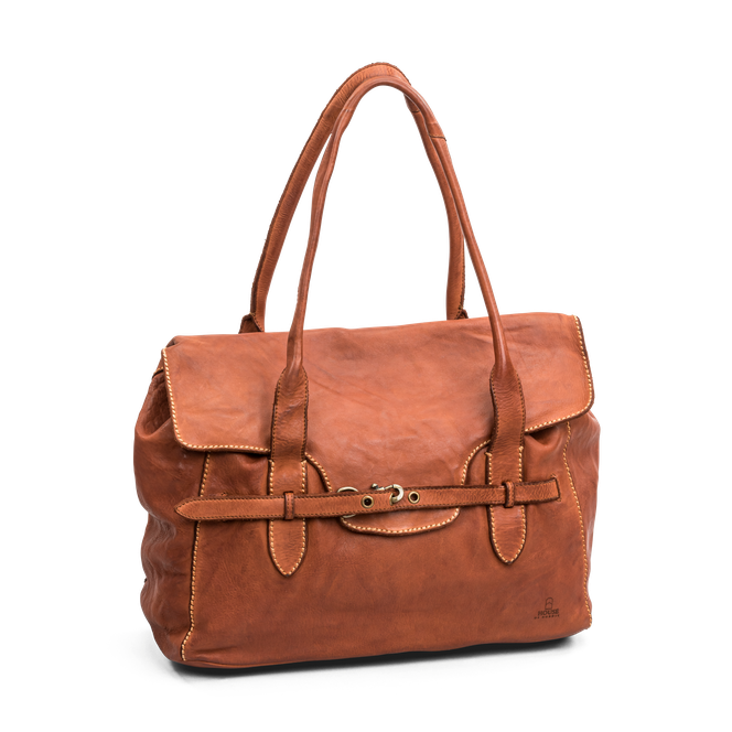 VINTAGE LOOK Handbag Cognac